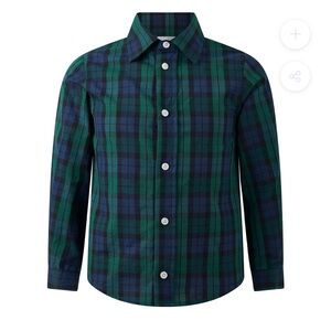 Rachel Riley Boys Blackwatch Plaid Shirt Size 6 in excellent condition